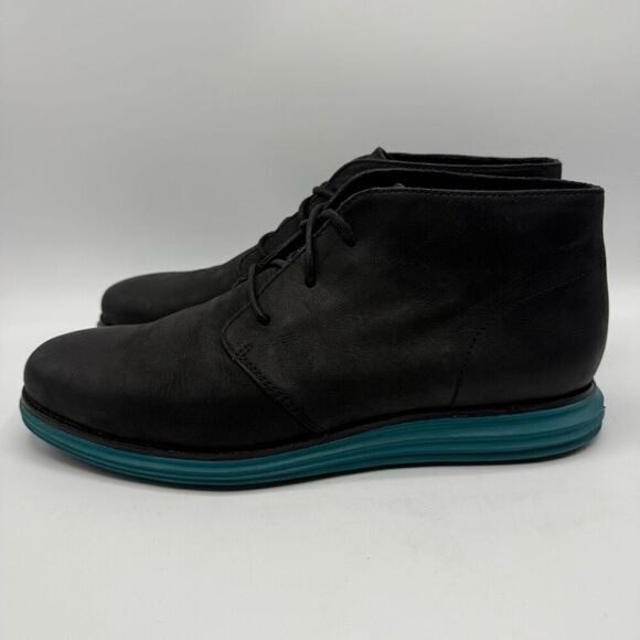 Cole Haan Lunargrand Chukka Boots Black Suede Booties - Men’s US 11 - Picture 6 of 12